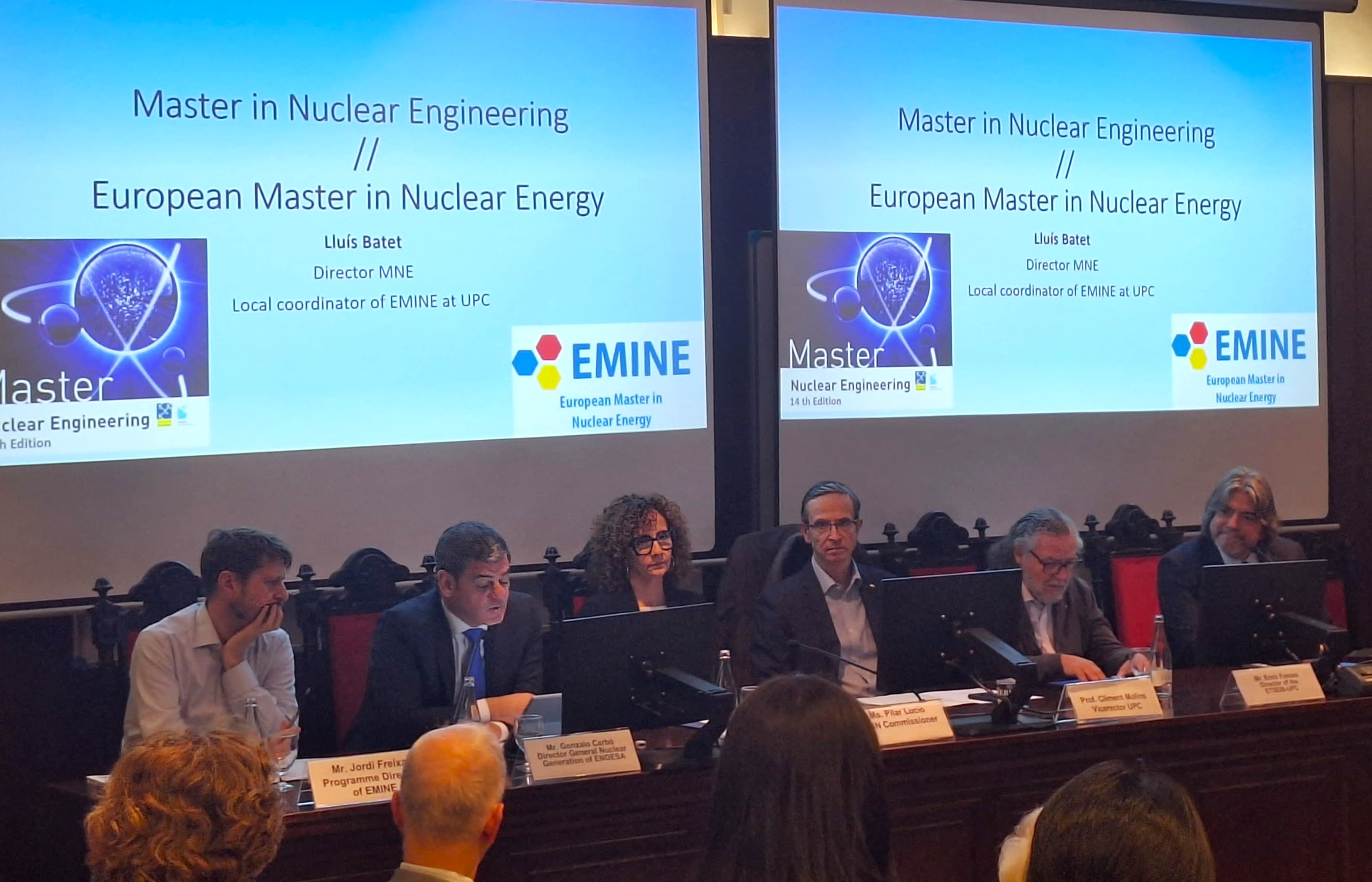 El CSN entrega el Premio Cátedra Argos 2025 al mejor expediente del Máster en Ingeniería Nuclear de la UPC